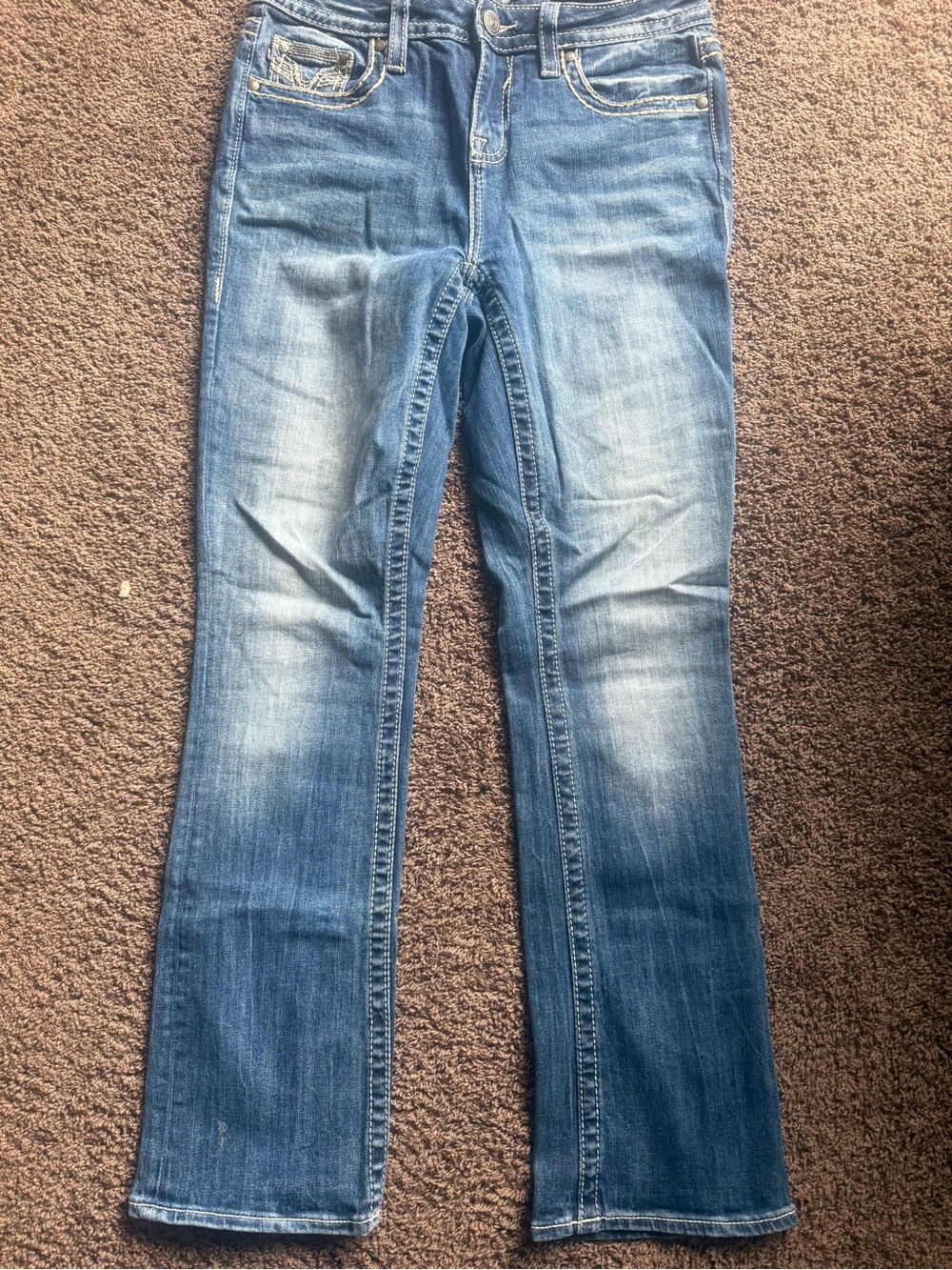 Vigoss Medium Wash Blue Flare Jeans